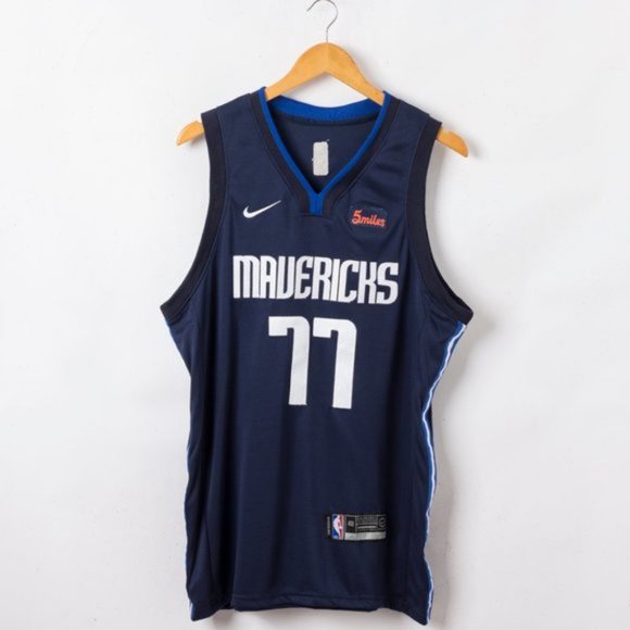 luka doncic navy jersey